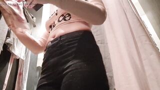 I'm flashing my tits in the fitting room - 10 image