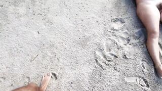 Stranger Risky Fucking hairy Nudist on the Beach - 5 image