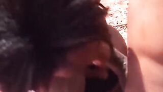 Tied ebony sluts from Germany spanked and fucked in nature - 10 image