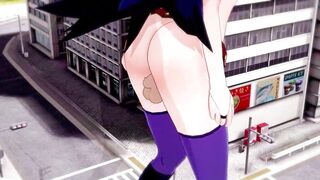 Sex with a giant Kayama Nemuri - 3D Hentai