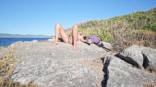 Totaly NUDE fishing # Fishing rod Public masturbation - 6 image
