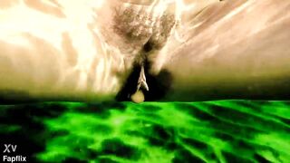 Sexy Hairy Milf Puts Two Eggs In Her Pussy And Squeezes Them Out In The Sea - 15 image