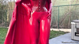 Latex Superhero Miss Fetilicious