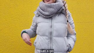I blow and fuck a stranger for the last Dubai chocolate from the discount store - RISKY PUBLIC SEX - Litclit - 2 image