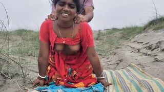 Outdoor fucking in a my best boudi last Time