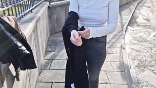 changing blouse and walking with boobs out - 5 image