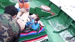 Petite Asian Virgin Teen seduce to Old Young Creampie Fuck on Boat-Tour in Uncensored JAV Porn - 8 image