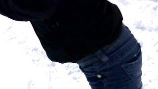 On Our Ski Vacation, I Strip and Pee in the Snow - 3 image