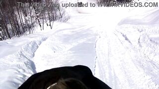 On Our Ski Vacation, I Strip and Pee in the Snow - 8 image