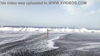 StepMom asks her StepSon to have a Nude Beach PhotoSession - 8 image