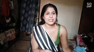 indian BANGLA desi BHABHI star sanjana calling her boyfriend to with huge when she is alone in home - 12 image