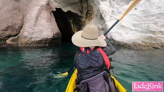 Hot American Tourist Picked up and Fucked in Middle of the Sea - Public Beach Sex