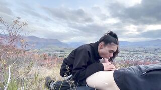 Mountain Hiking Blowjob & Swallow - 13 image