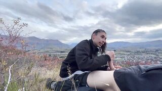 Mountain Hiking Blowjob & Swallow - 14 image