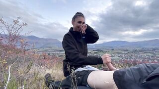 Mountain Hiking Blowjob & Swallow - 5 image