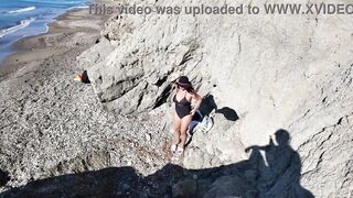 Milf is Shocked! She had to Suck&Fucks on the Beach!1 - 6 image
