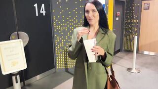 Risky blowjob and sex in the cinema on the first date - 3 image