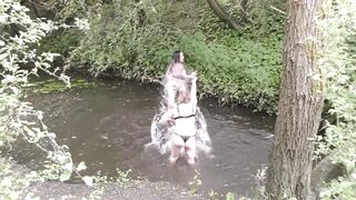 Splashing in the River with 2 MILF lesbians - 2 image