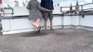 No matter how hard the plump mother-in-law tried, pissing splashed all over her legs - 2 image