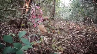 Hot Bhabhi Ji Caught By Father-in-Law While Mugling In The Jungle Indian Desi Outdoor Sex Video - 3 image