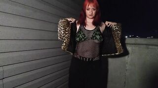 Goth girl photoshoot on rooftop - 12 image