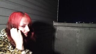Goth girl photoshoot on rooftop - 15 image