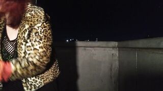 Goth girl photoshoot on rooftop - 5 image