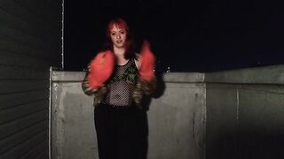 Goth girl photoshoot on rooftop - 6 image