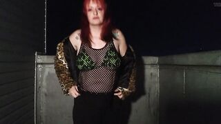 Goth girl photoshoot on rooftop - 7 image