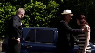 Hot threesome fuck with hot babe Scarlet Rose - 4 image