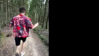 Friends decided to have sex outdoors - 6 image