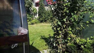 I spy on my stepmother, she is sunbathing naked in the yard - 9 image