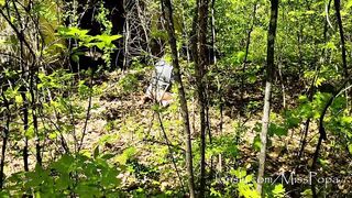Walking with a bare ass through a spring forest. Leave comments with wishes, we will repeat it soon. - 6 image