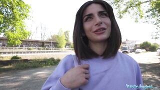 Public Agent He fucks a beautiful Italian babe who has a perfect Italian booty