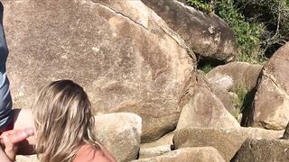 Passers-by were outraged, but she continued to suck and beg to fuck her ass - 4 image