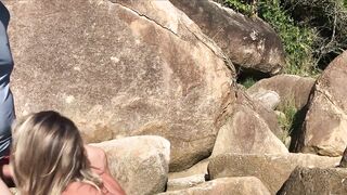 Passers-by were outraged, but she continued to suck and beg to fuck her ass - 5 image