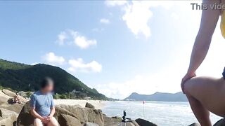 Passers-by were outraged, but she continued to suck and beg to fuck her ass - 8 image