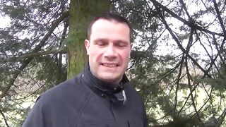 Brunette milf gets fucked in the woods - 4 image