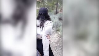 Hot slut gets cum and spanked. Outdoor creampie - 10 image