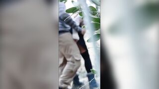 Hot slut gets cum and spanked. Outdoor creampie - 4 image