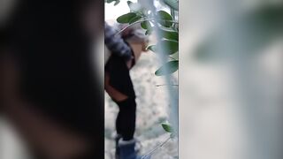 Hot slut gets cum and spanked. Outdoor creampie - 5 image