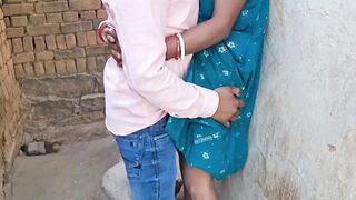 Village couple romance outdoor squeezing boobs kissing - 11 image