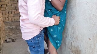 Village couple romance outdoor squeezing boobs kissing - 12 image