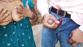 Village couple romance outdoor squeezing boobs kissing - 14 image