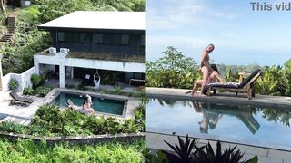 REAL Outdoors Public SEX with multiple angles and FACIAL CUMSHOT - 5 image