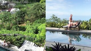 REAL Outdoors Public SEX with multiple angles and FACIAL CUMSHOT - 9 image