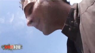 Young spanish redhead Monica Ledesma outdoor fucking - Remastered - 5 image