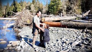 Simone Ryder has to run from a bear while hiking and ran right into Rick Ruff