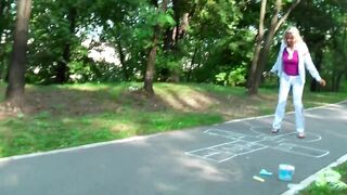 Jasmin Rouge - Outdoor blowjob - 3 image