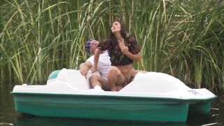 Dru Berrymore Takes Her Lover's Cock In The Boat - 3 image